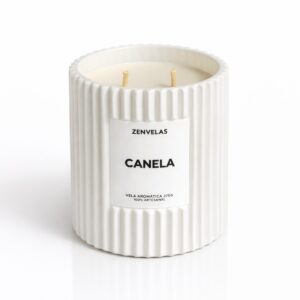 Vela Aromática Premium Branca 270g - Decoração e Relaxamento